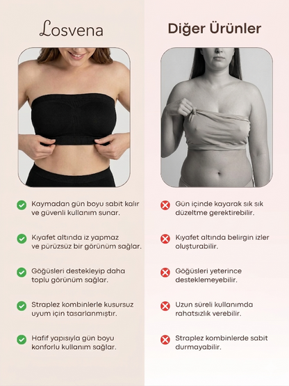 Losvena™ Destekleyici Straplez Sütyen