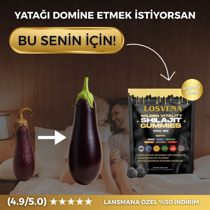 Losvena™ Shilajit-Doğal Testosteron ve Performans Arttırıcı Gıda Takviyesi