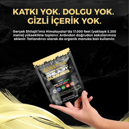 Losvena™ Shilajit-Doğal Testosteron ve Performans Arttırıcı Gıda Takviyesi
