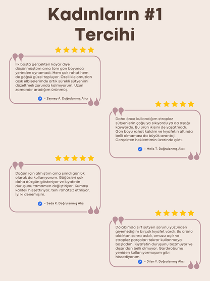 Losvena™ Destekleyici Straplez Sütyen
