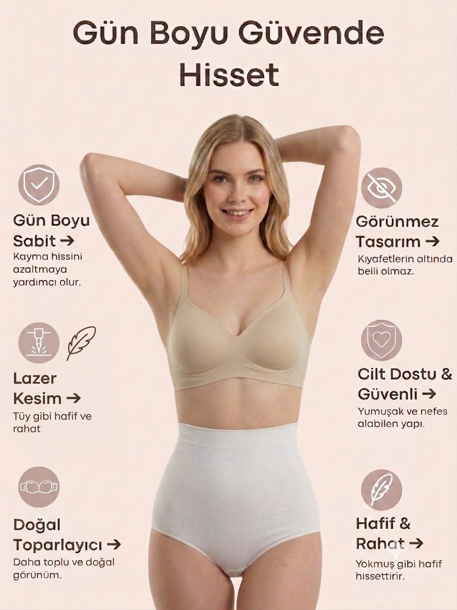 Losvena™ Lazer Kesim Dikişsiz Ayarlanabilir Askılı  Sütyen