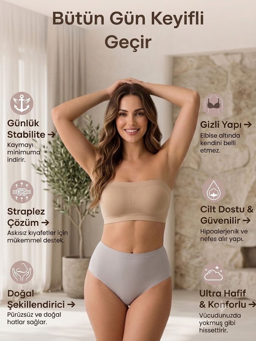 Losvena™ Destekleyici Straplez Sütyen