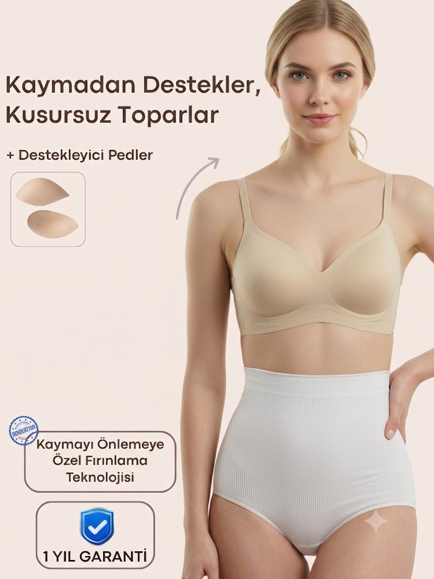 Losvena™ Lazer Kesim Dikişsiz Ayarlanabilir Askılı  Sütyen