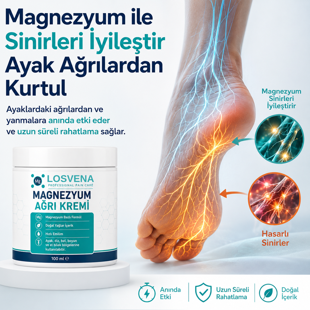 Losvena Magnezyumlu Masaj Kremi