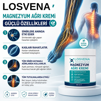 Losvena Magnezyumlu Masaj Kremi