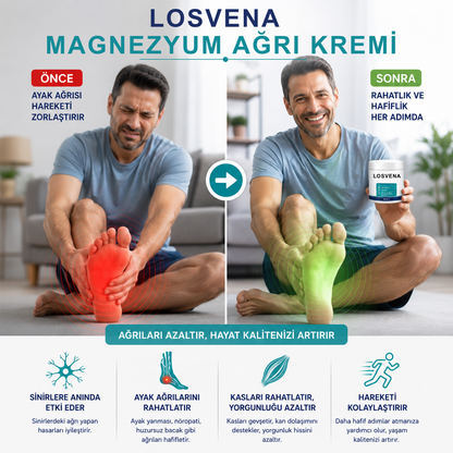 Losvena Magnezyumlu Masaj Kremi